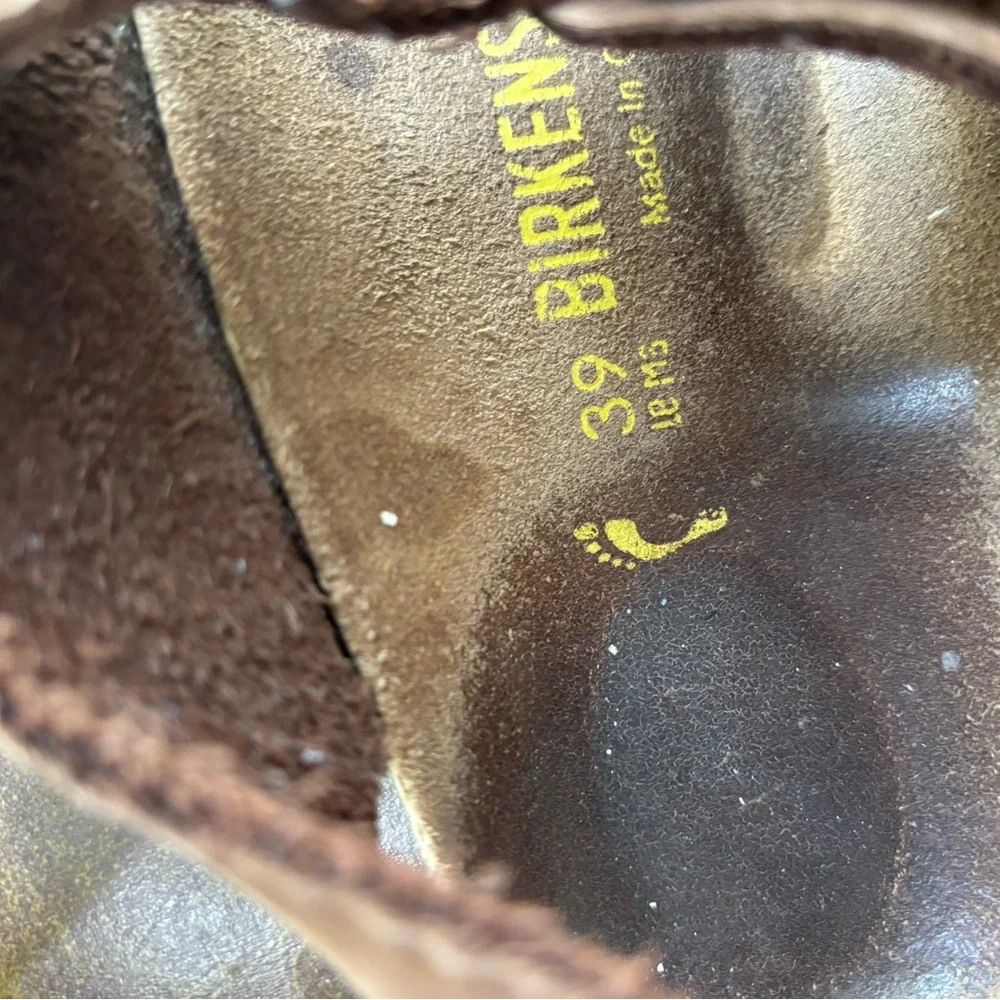 Birkenstock Brown Kids Suede Double-Strap Sandals with Backstrap - Picture 2 of 5